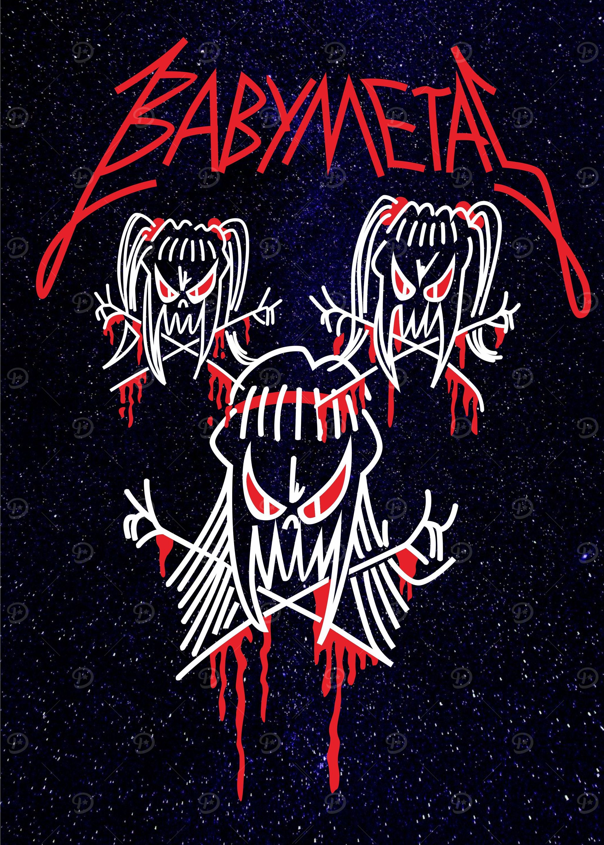 Babymetal Line Art