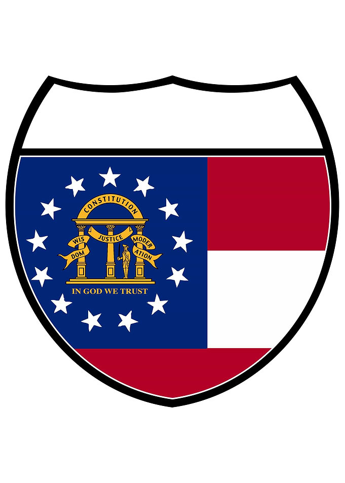 Georgia Flag Sign