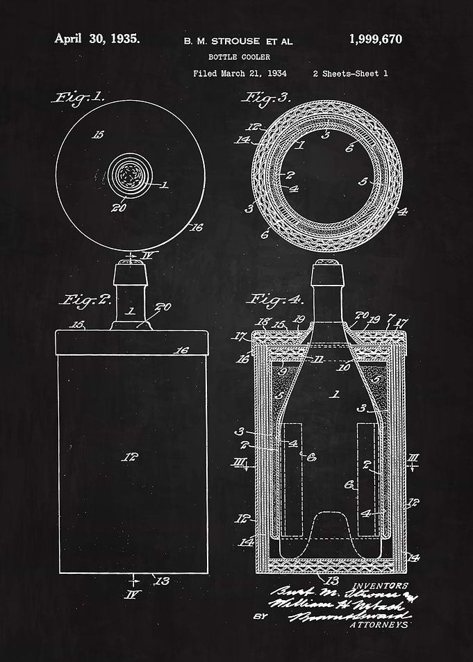 1935 Bottle Cooler Art