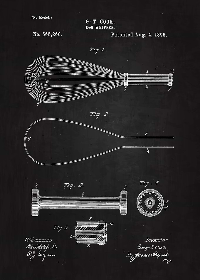 1896 Egg Whipper Patent