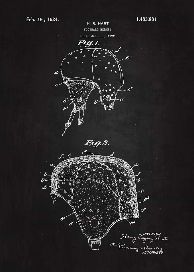 1924 Football Helmet