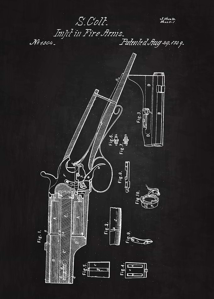 1839 Colt Gun Patent