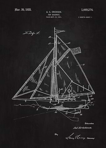 1923 Toy Sailboat Patent