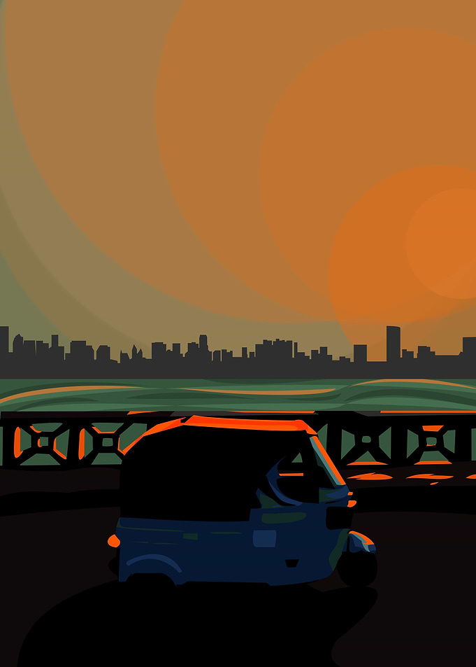 Dusk in Jakarta