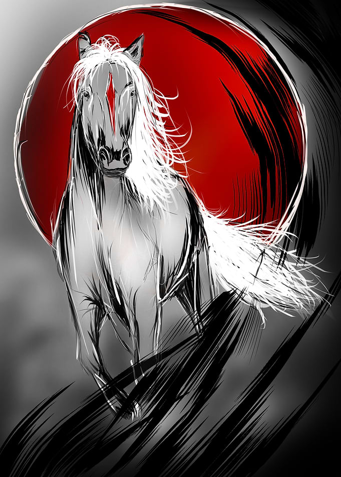 Red Moon Horse