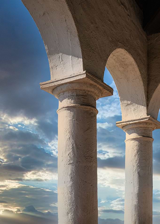 Sunset Through Arches