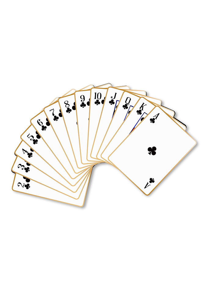 Clubs Suit Playing Cards