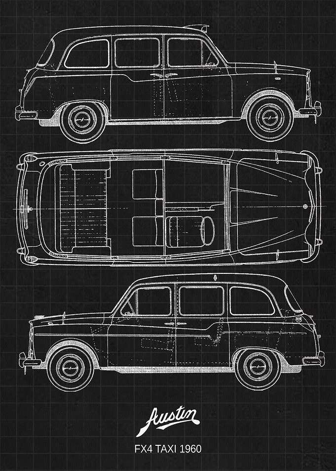 Austin FX4 Taxi 1960