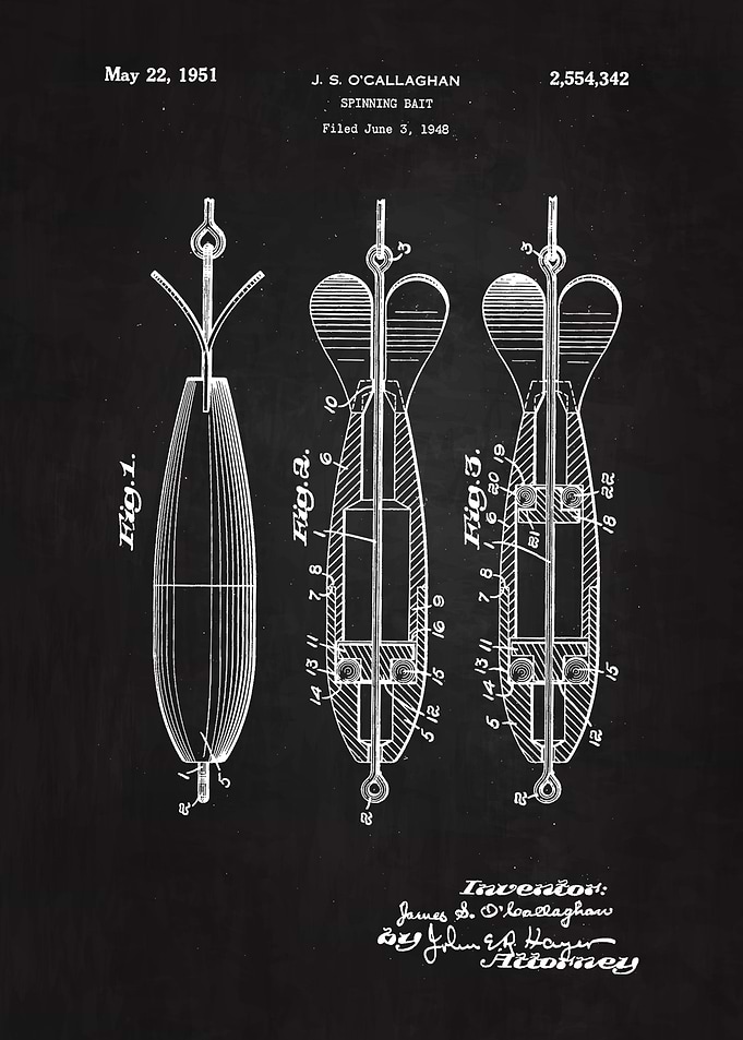 1951 Spinning Bait Patent
