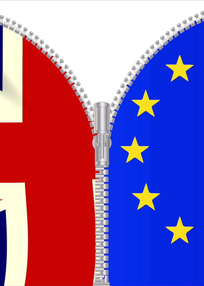 Brexit UK EU Split Zipper
