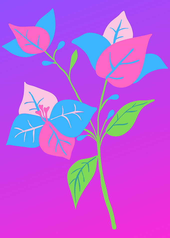 beautiful flower art