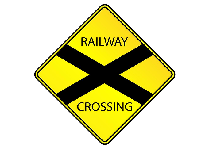 Railway Crossing Sign