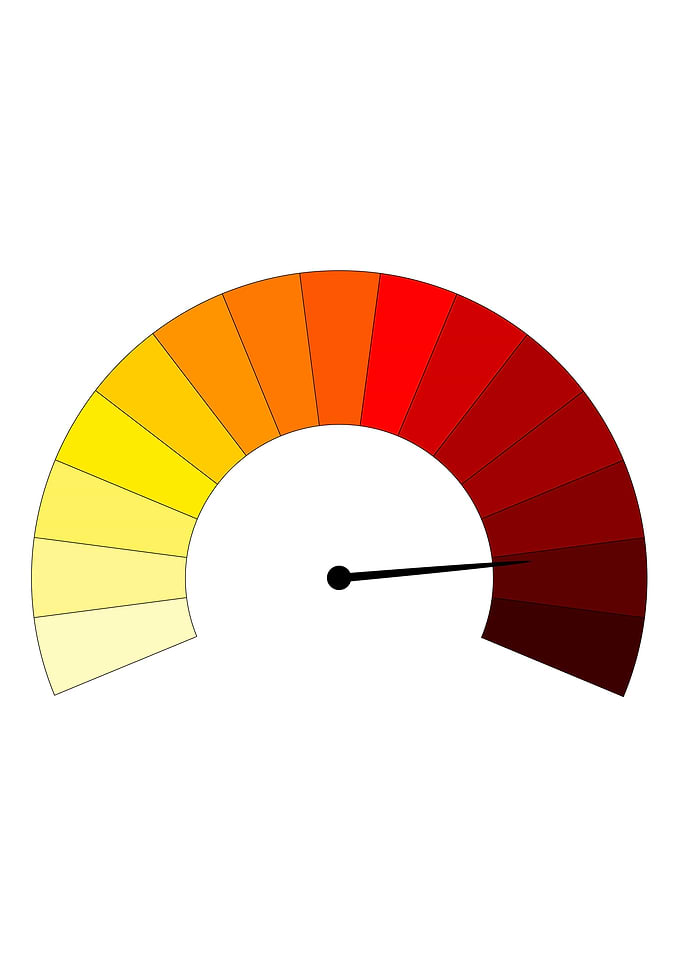In The Red Meter Needle