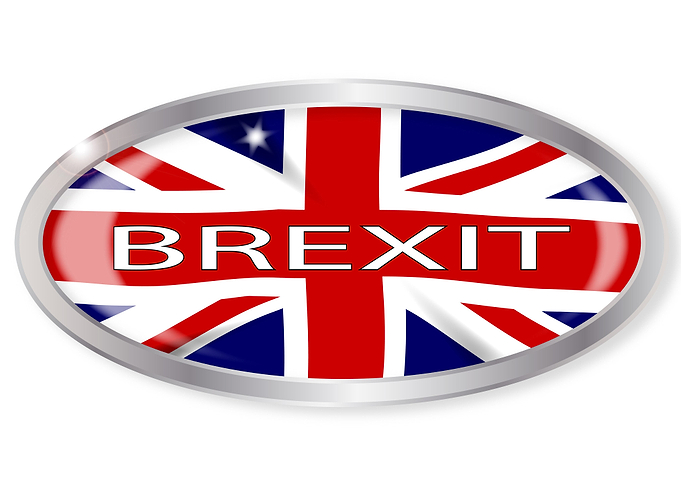 Brexit Union Jack Button