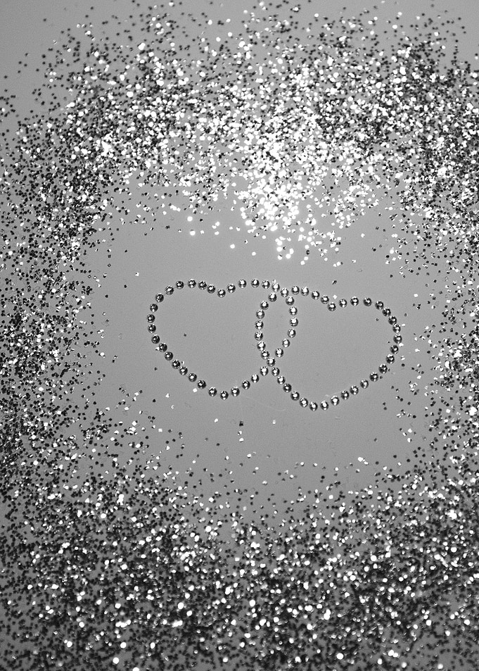 Sparkling Glitter Hearts 3