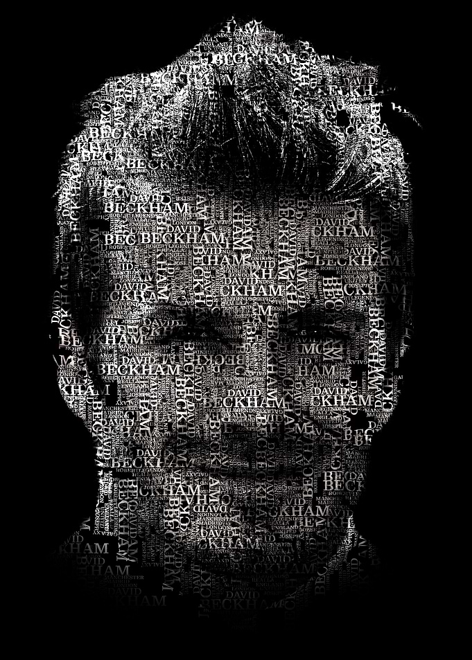 David Beckham Typography