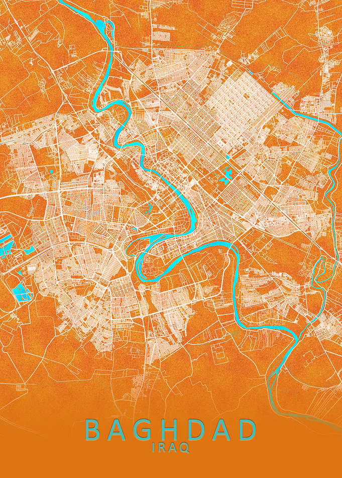 Baghdad Iraq City Map