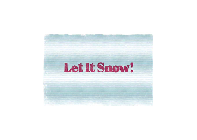 Let it snow linocut