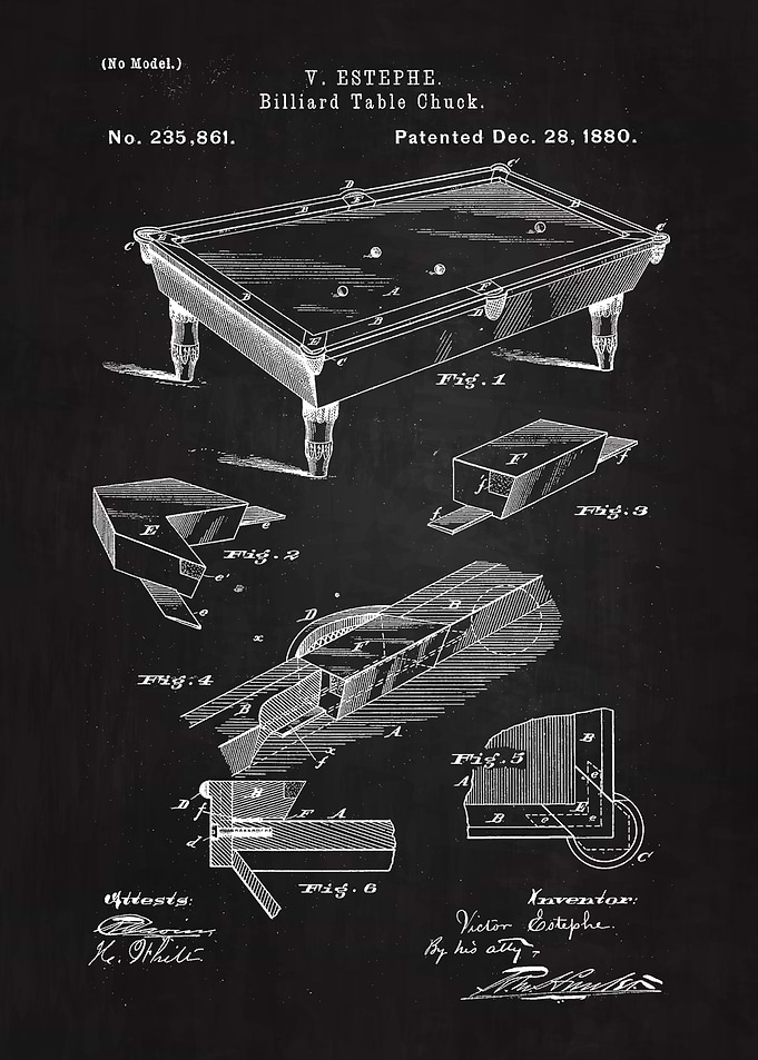 1880 Billiard Table Chuck