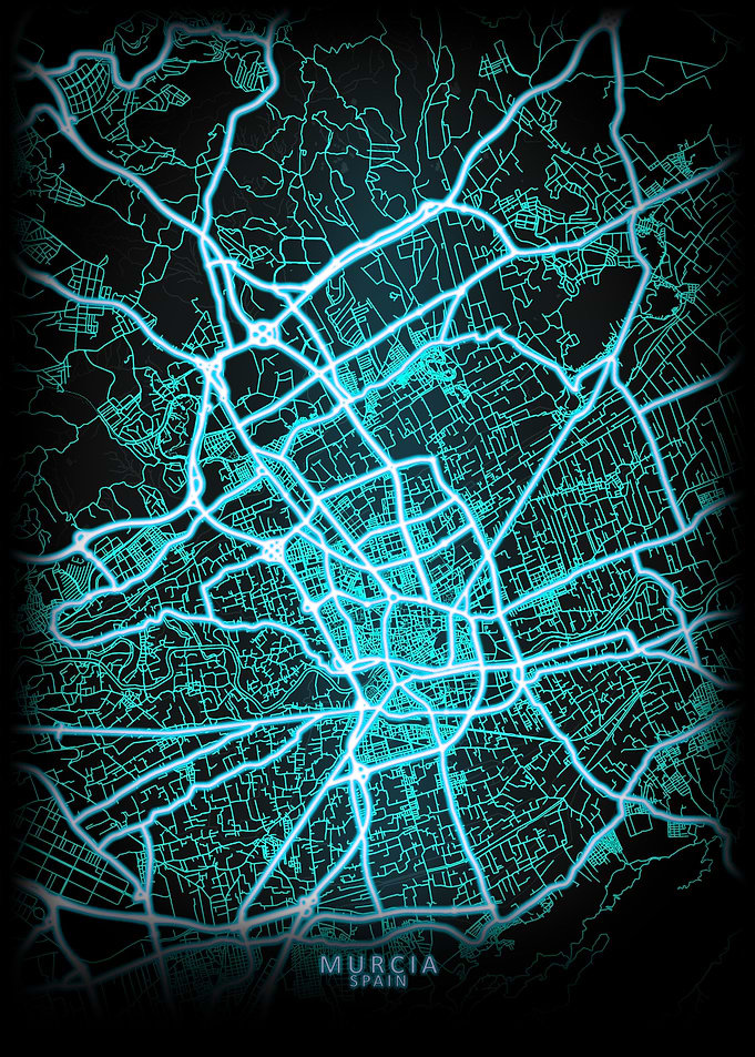 Murcia Spain City Map