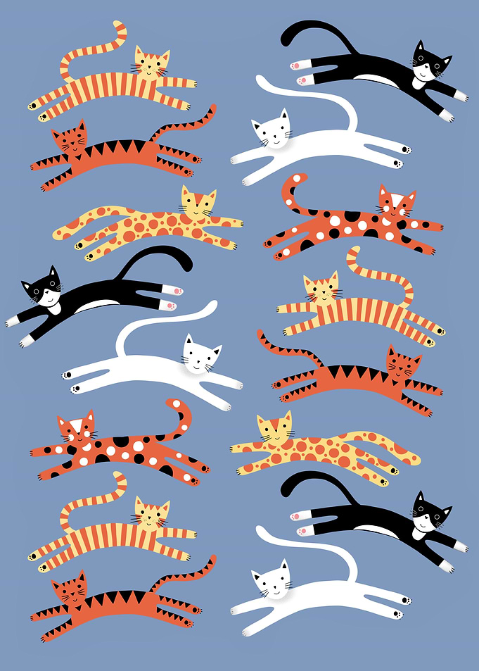 Cats Leaping