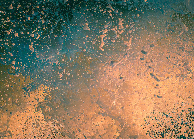 Teal Orange Splash