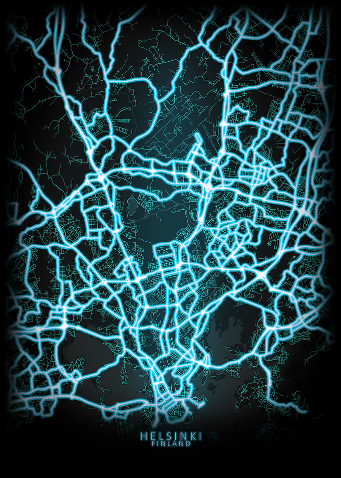 Helsinki Finland City Map