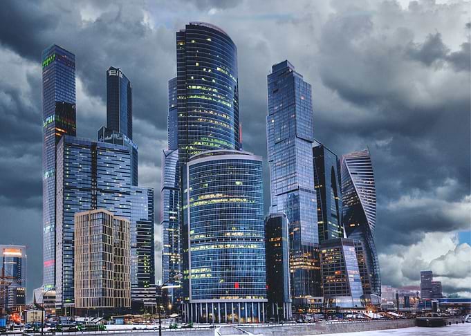 Moscow City Skyline Russia
