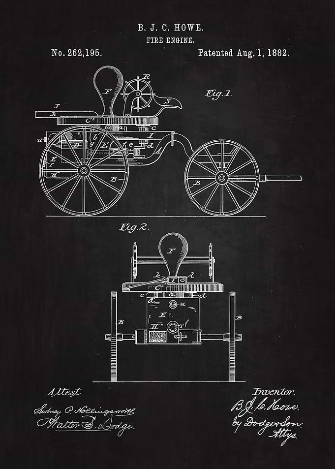 1882 Fire Engine Patent