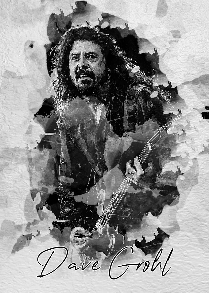 dave grohl watercolor