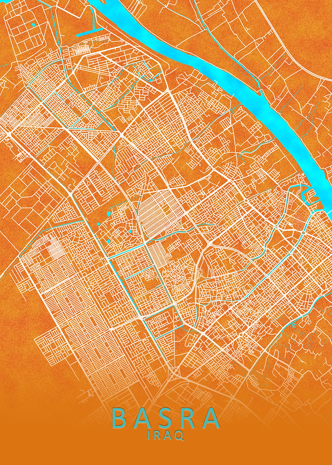 Basra Iraq City Map