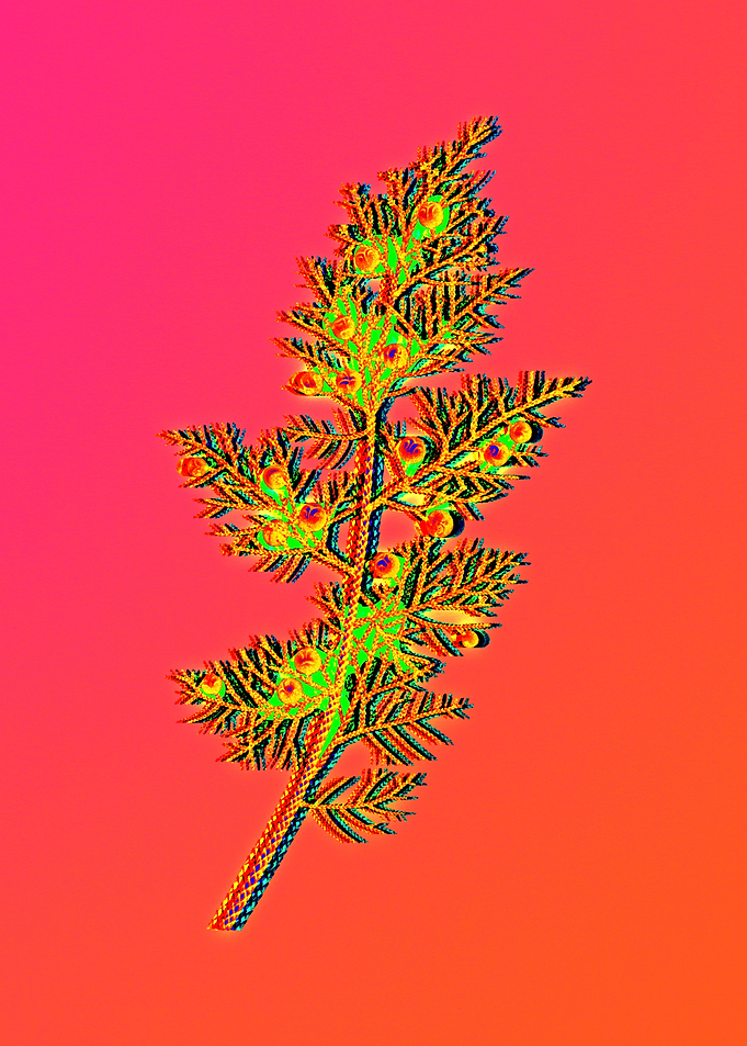 Neon Floral Illustration