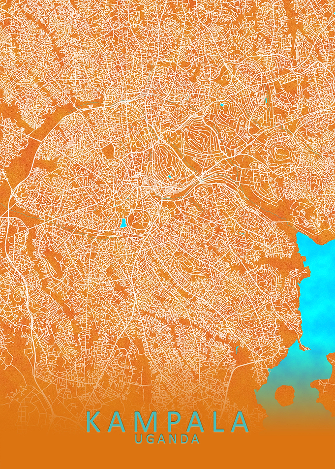 Kampala Uganda City Map