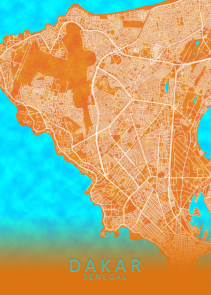 Dakar Senegal City Map