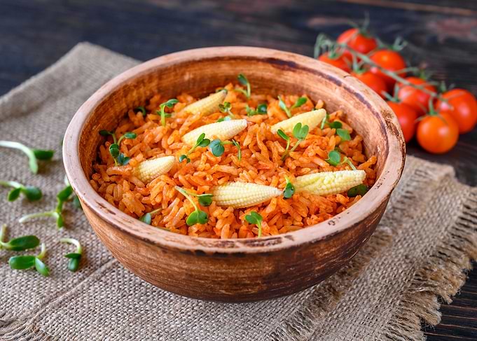 Bowl of Mexican rice