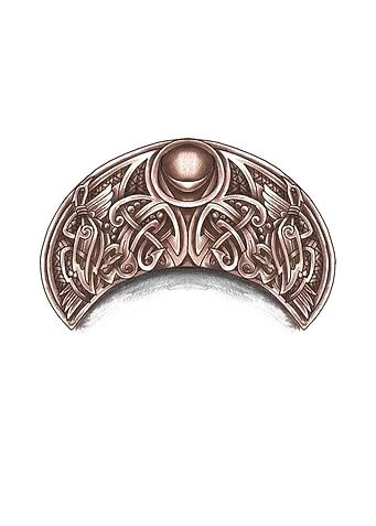 Lunula moon symbol design