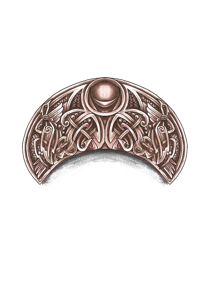 Lunula moon symbol design