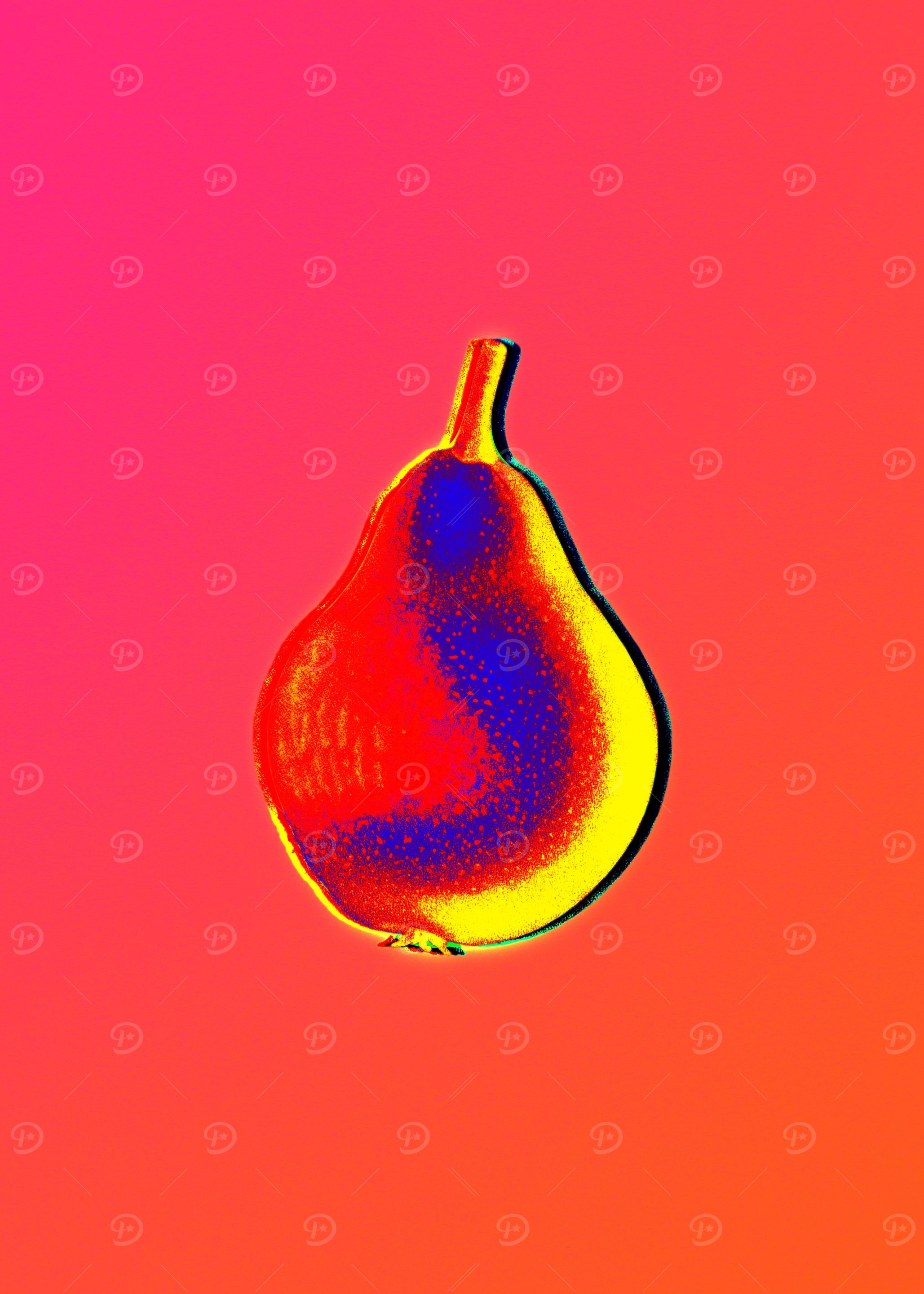 Neon Floral Illustration