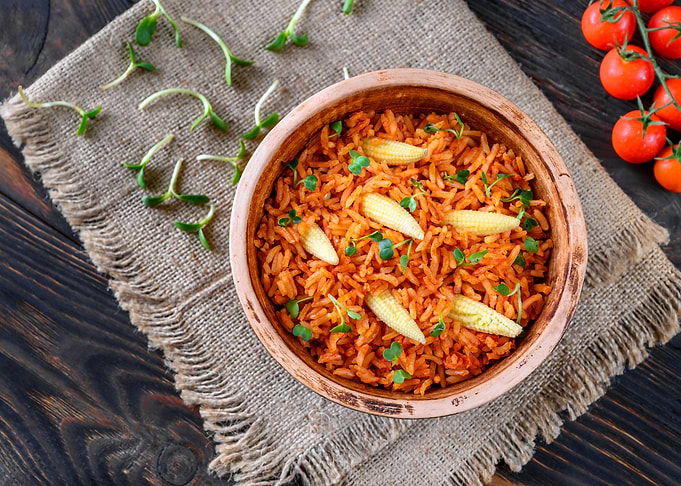 Bowl of Mexican rice