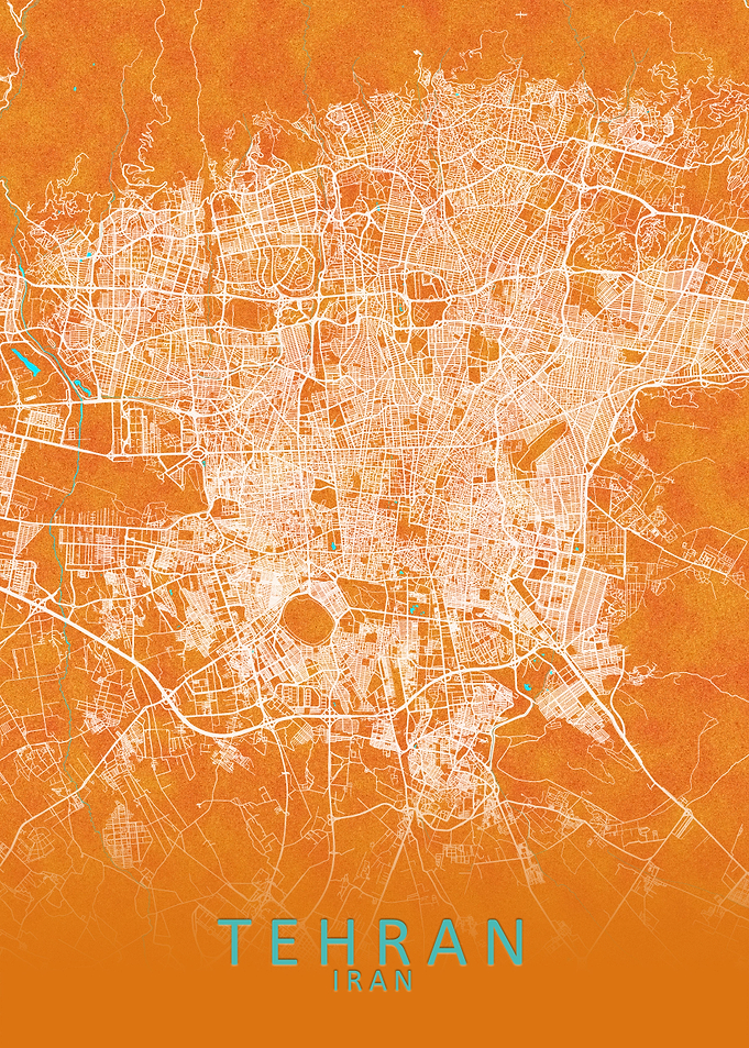 Tehran Iran City Map