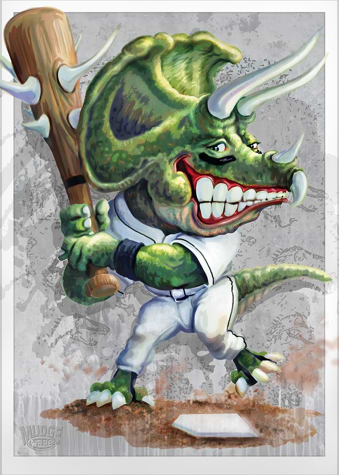 Retro Ball Buster Dino