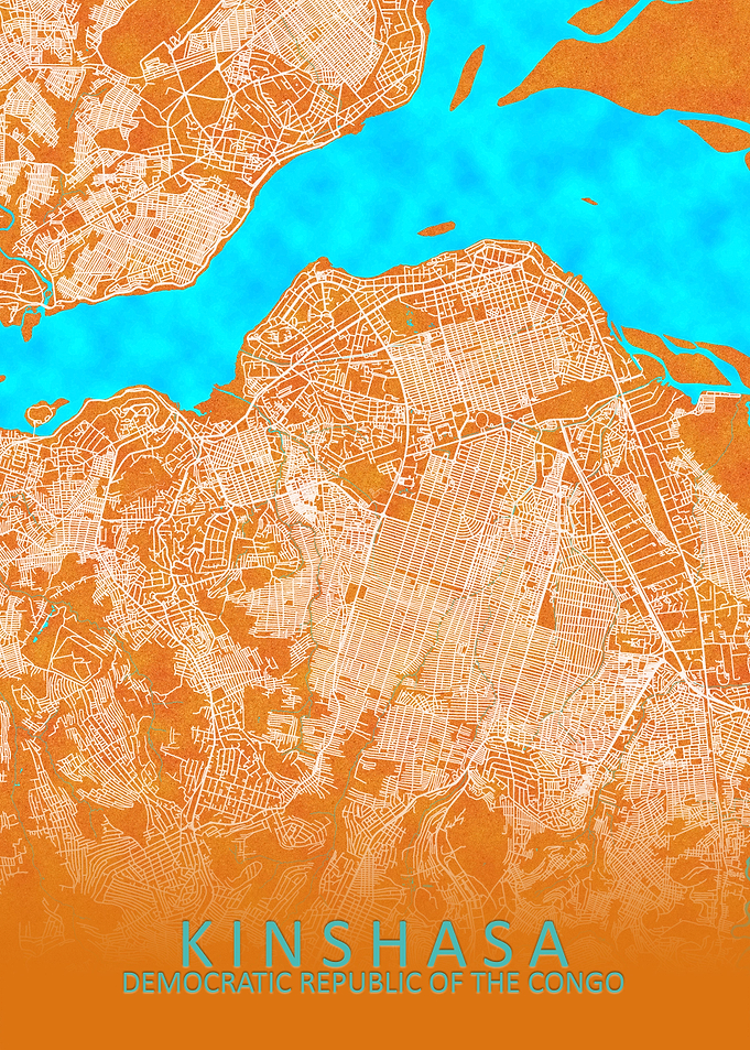 Kinshasa DR Congo City Map