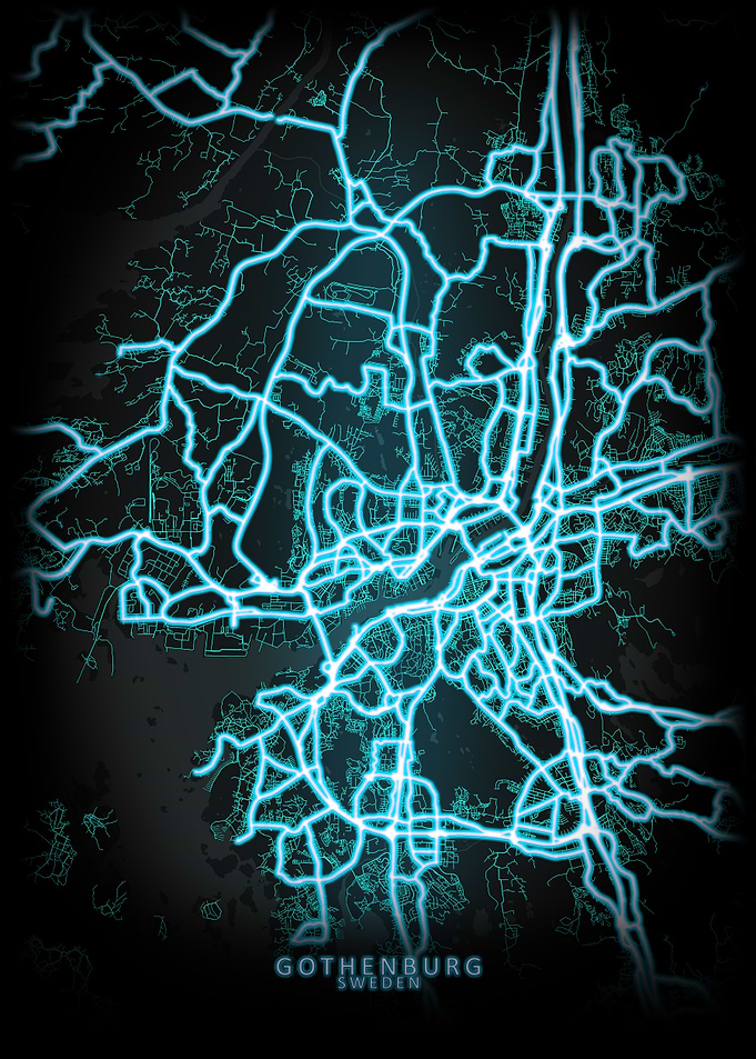 Gothenburg Sweden City Map