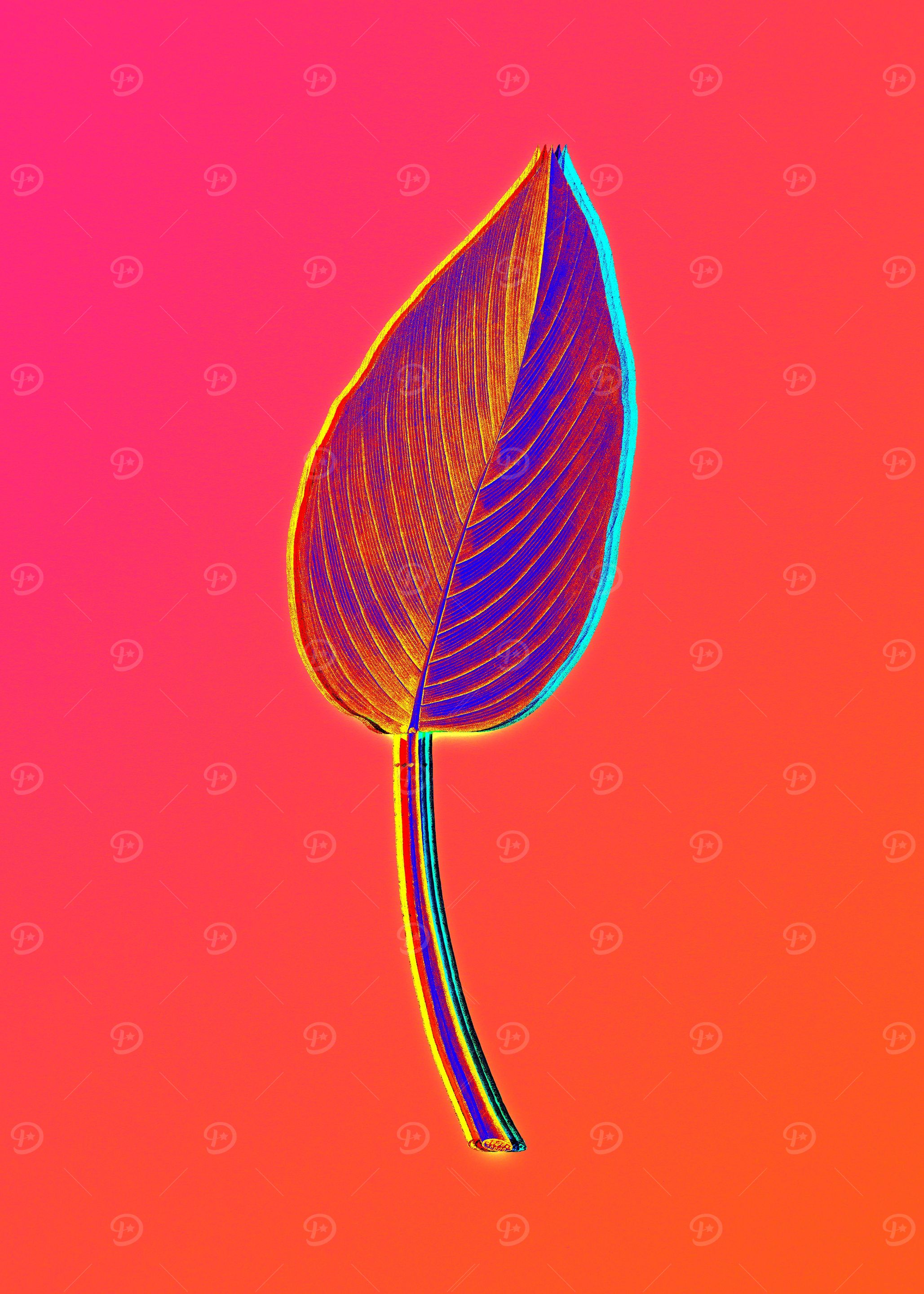 Neon Flower Painting