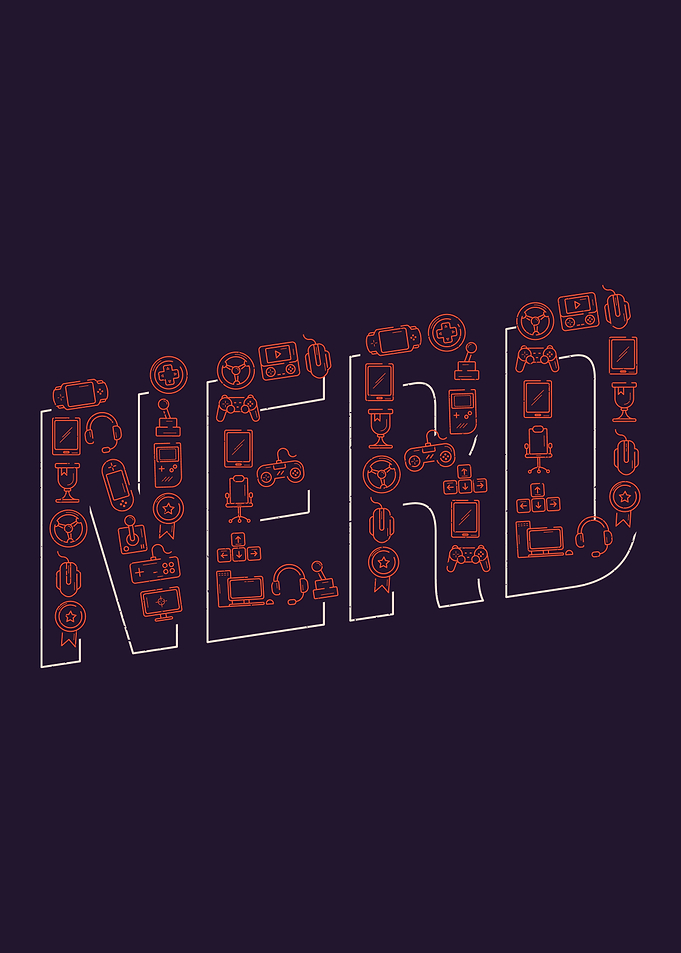 Nerd lettering