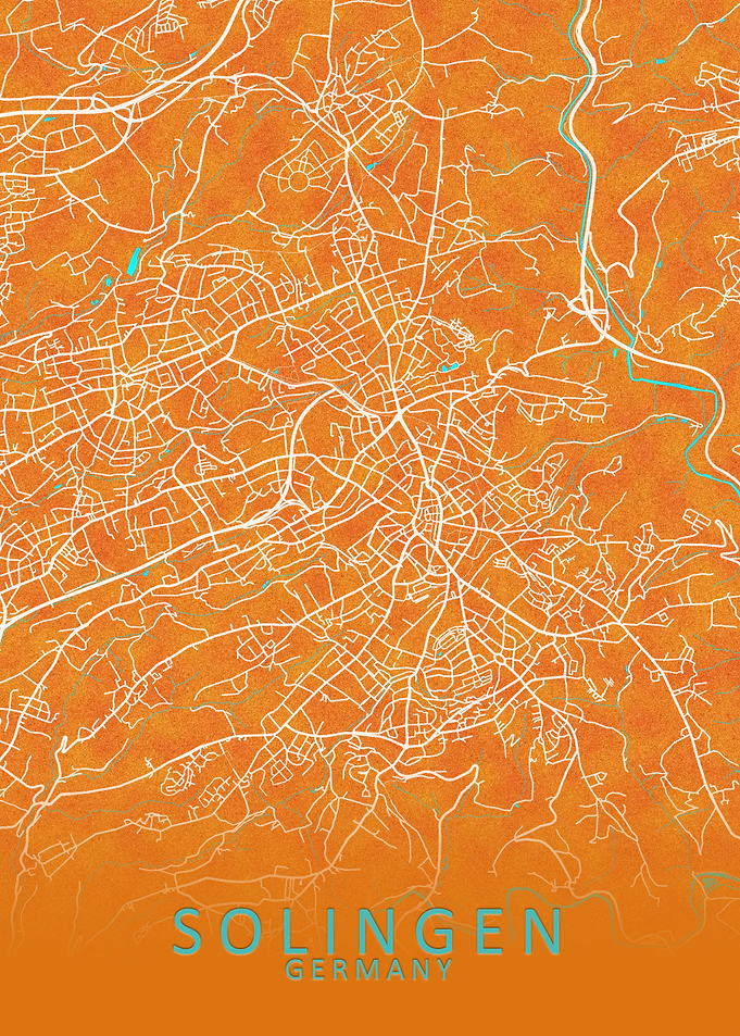 Solingen Germany City Map