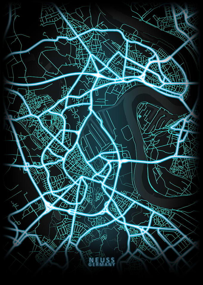 Neuss Germany City Map