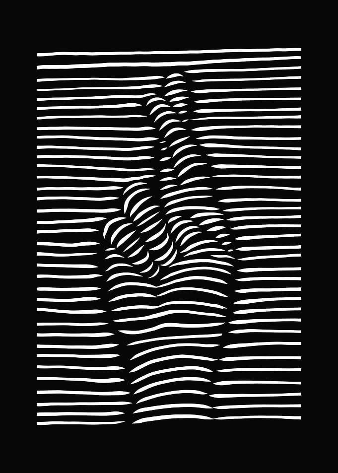 3d effect crossed fingers