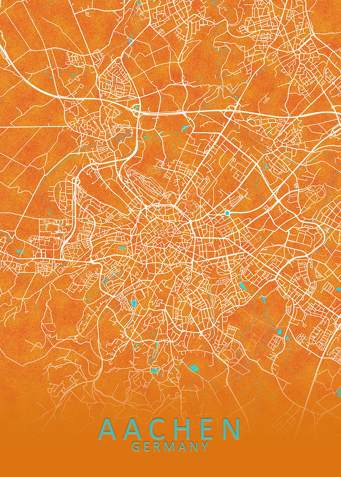 Aachen Germany City Map