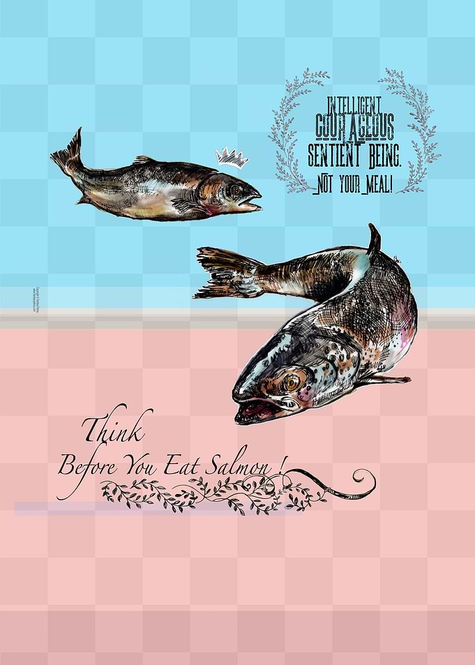 Think Before U Eat Salmon